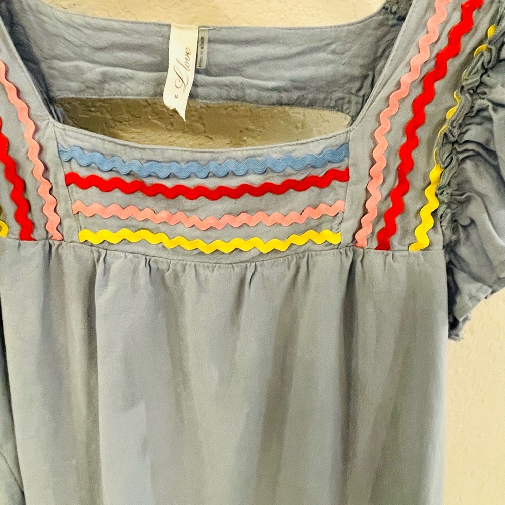 Ric Rac Ribbon Detail Top - Size M - Picture 4 of 4
